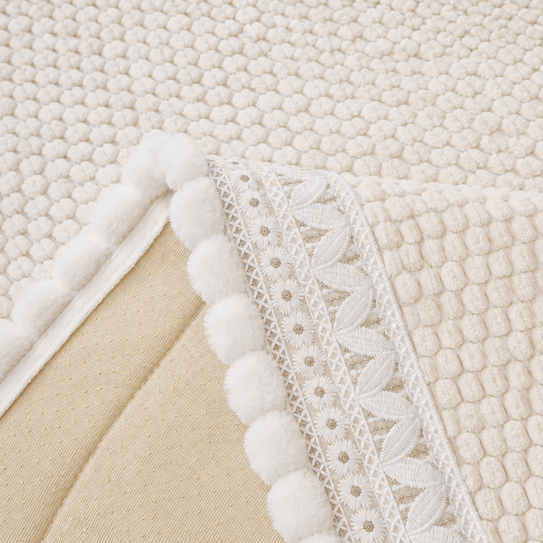 Premium Textured Chenille Sofa Protector Cover(EM-SCN007)