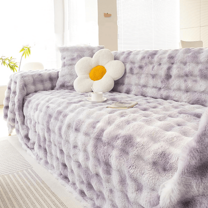 Elegance Chenille Sofa Cover :[EM-SC-23] (Purple)