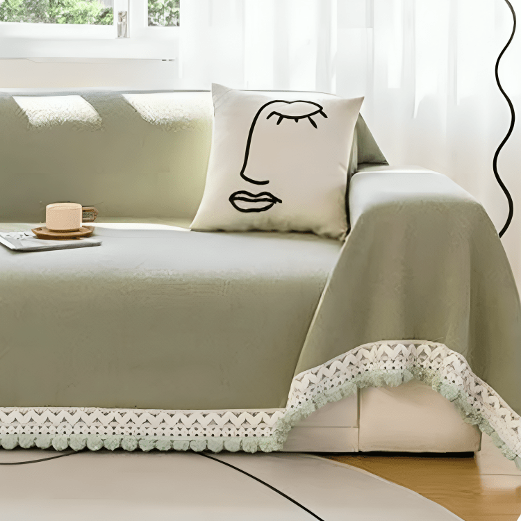 Green Elegance Elegance Chenille Sofa Cover : [EM-SC-32]
