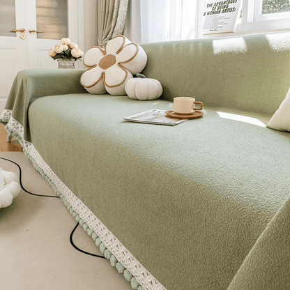 Green Elegance Elegance Chenille Sofa Cover : [EM-SC-32]