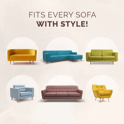 Elegance Chenille Sofa Cover : [EM-SC-32] (Coffee)