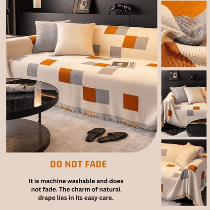 Elegance Chenille Sofa Cover :[EM-SC-19] (Style-1)