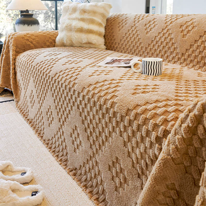 Elegant Plush Sofa Protector Throw[EM-SC-38]