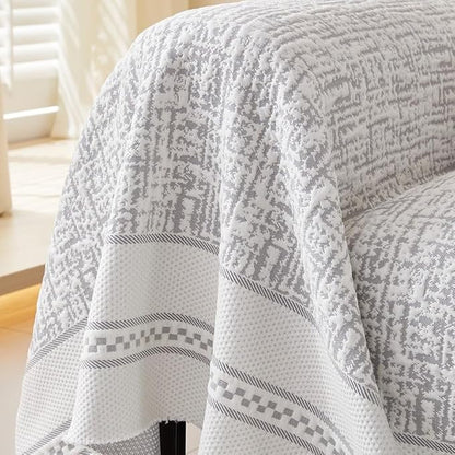Luxury Chenille Sofa Cover (Grey) : [EM-SC-34]