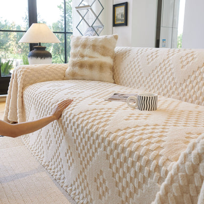 Elegant Plush Sofa Protector Throw[EM-SC-38]
