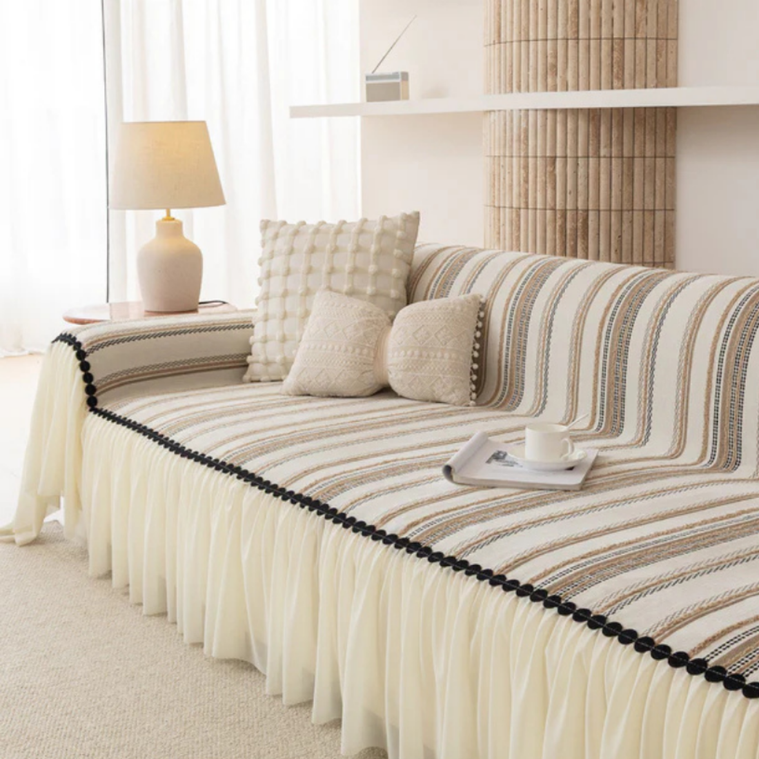Elegance Chenille Coffee Sofa Cover : [EM-SC-42]