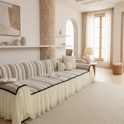 Elegance Chenille Coffee Sofa Cover : [EM-SC-42]