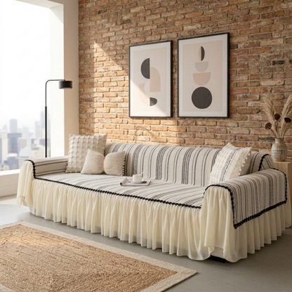 Elegance Chenille Grey Sofa Cover : [EM-SC-42]