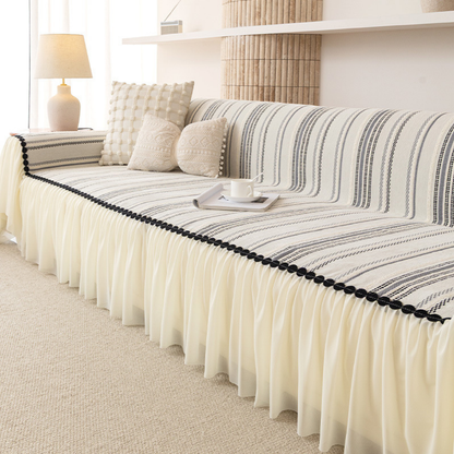 Elegance Chenille Grey Sofa Cover : [EM-SC-42]